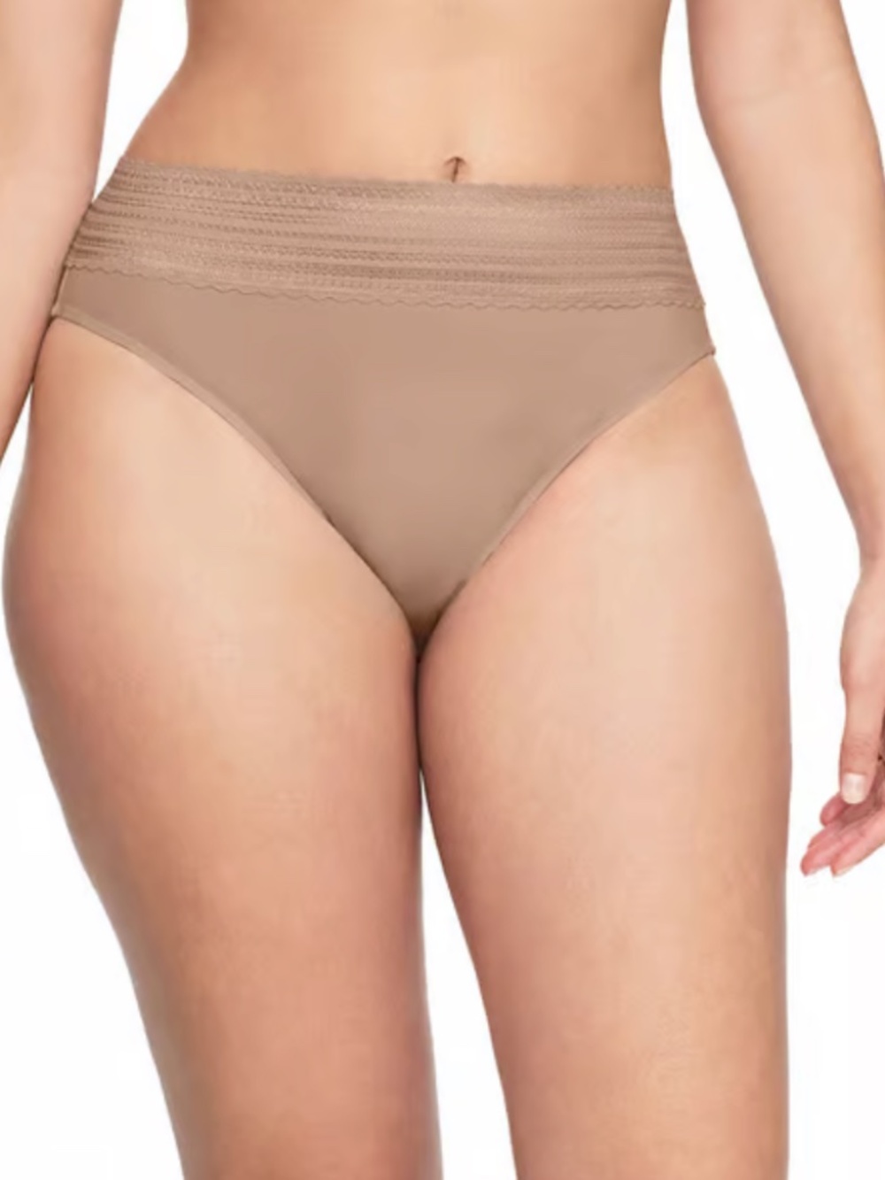 Warner's No Pinching, No Problems Dig-Free Comfort Waist with Lace Hipster